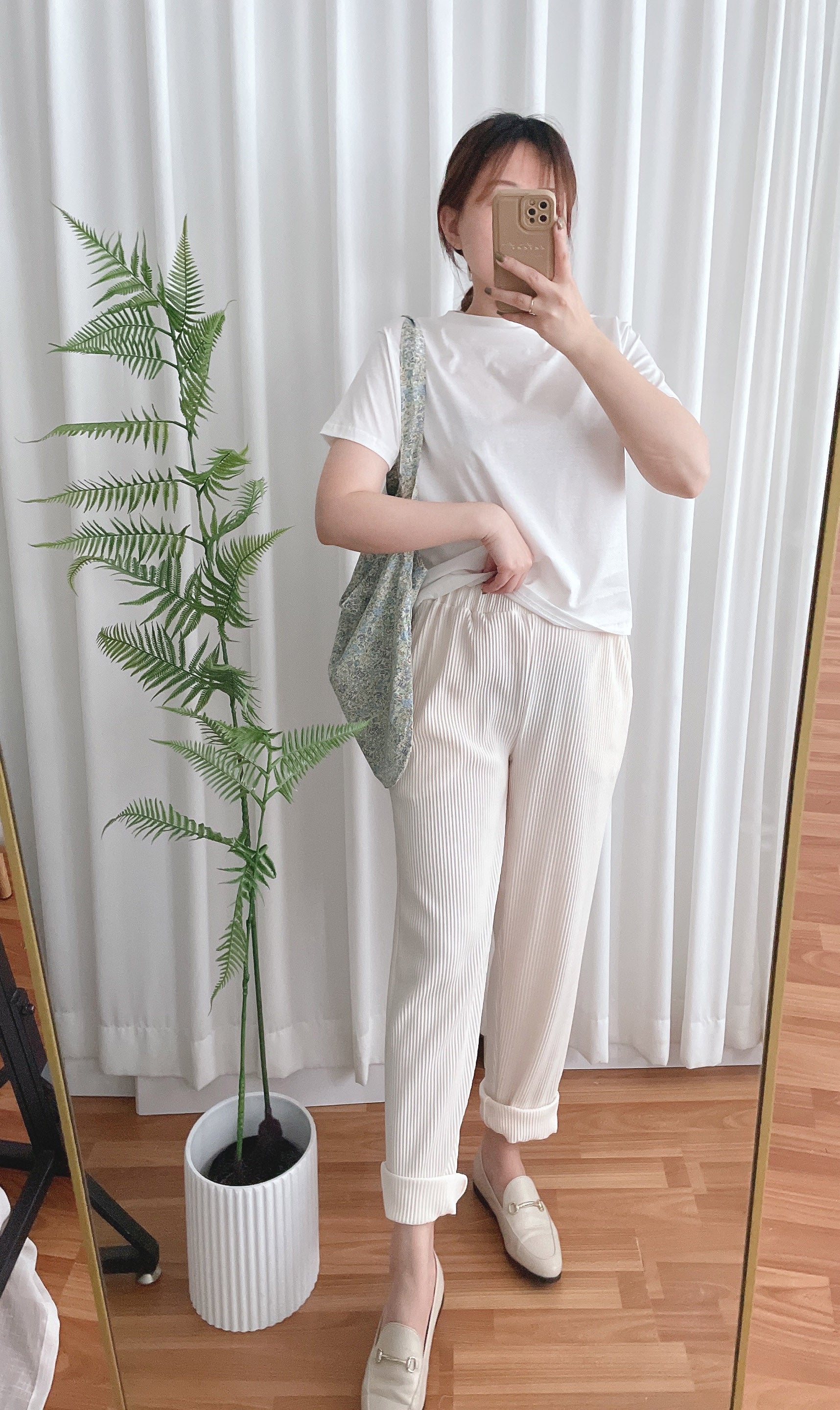 Stripe Carrot 防皺隨性寬鬆坑紋蘿蔔褲, Pants/ PT8377