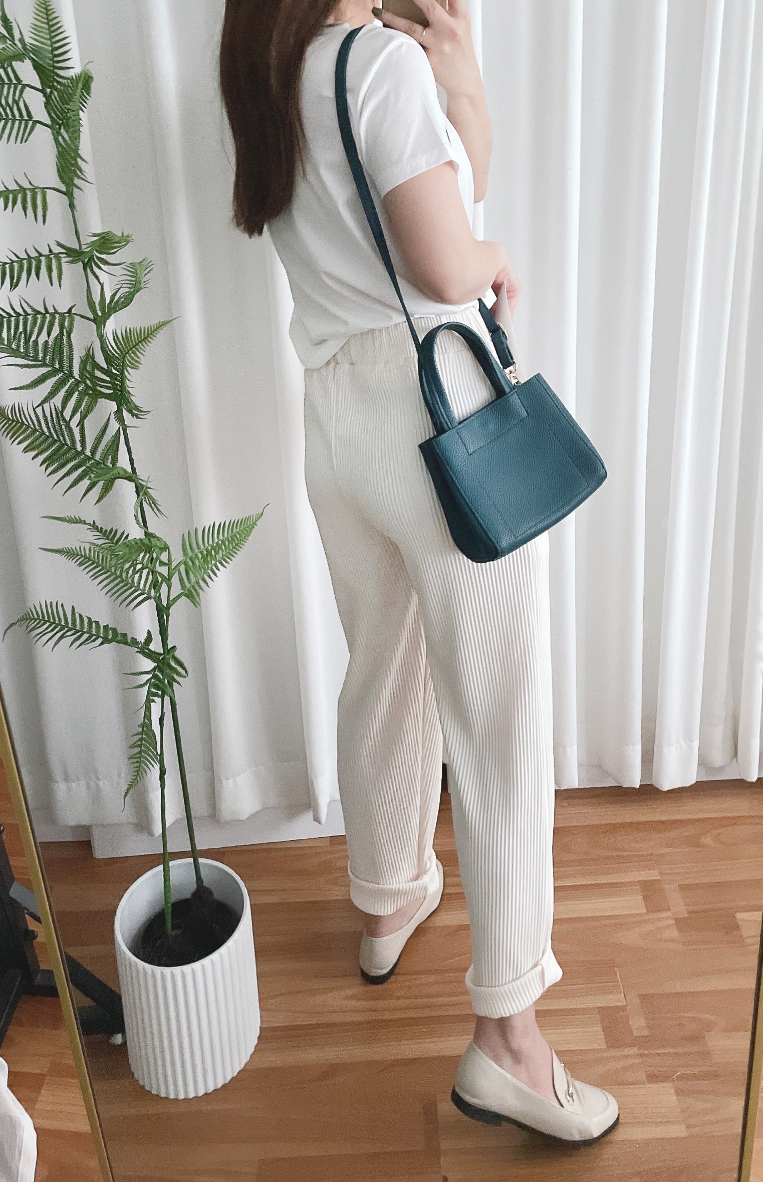 Stripe Carrot 防皺隨性寬鬆坑紋蘿蔔褲, Pants/ PT8377