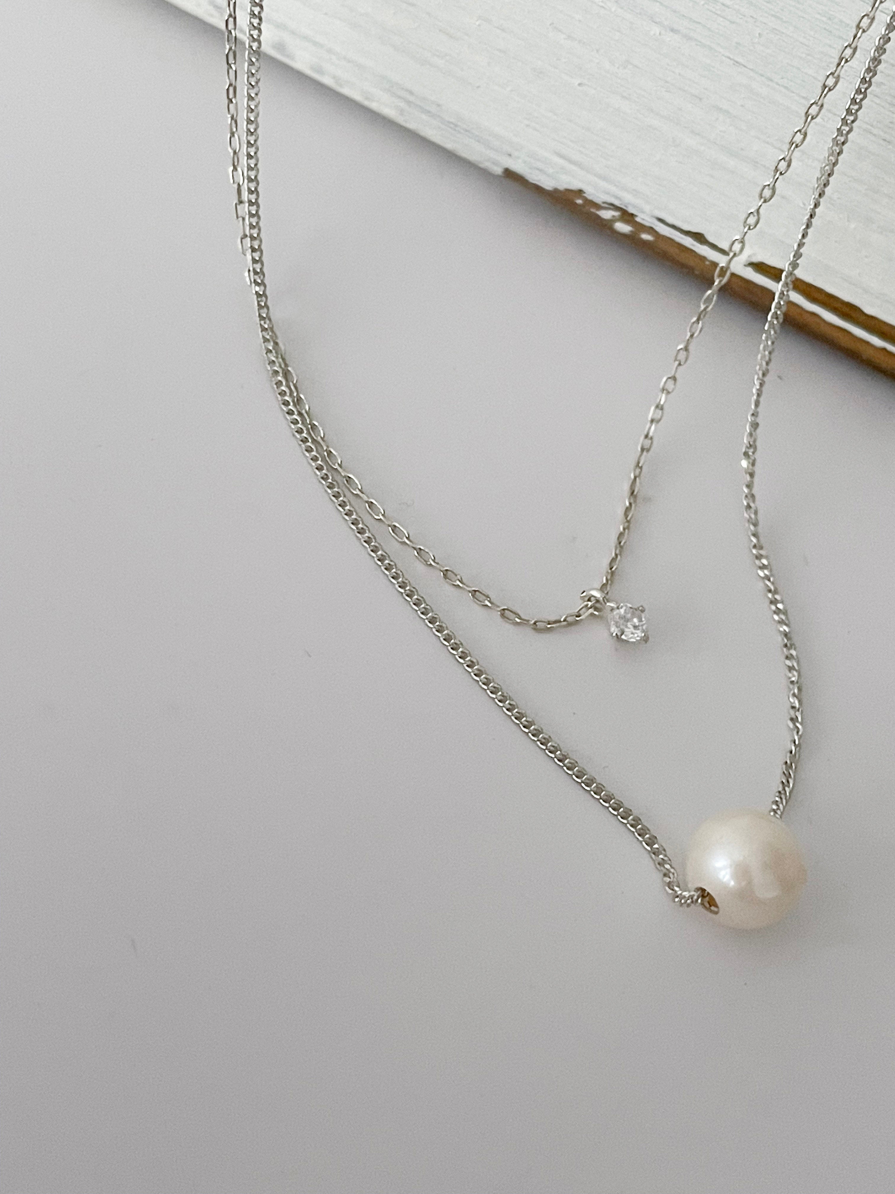 (S925 Silver) Double Loop 全條純銀, Necklace/ NL8144