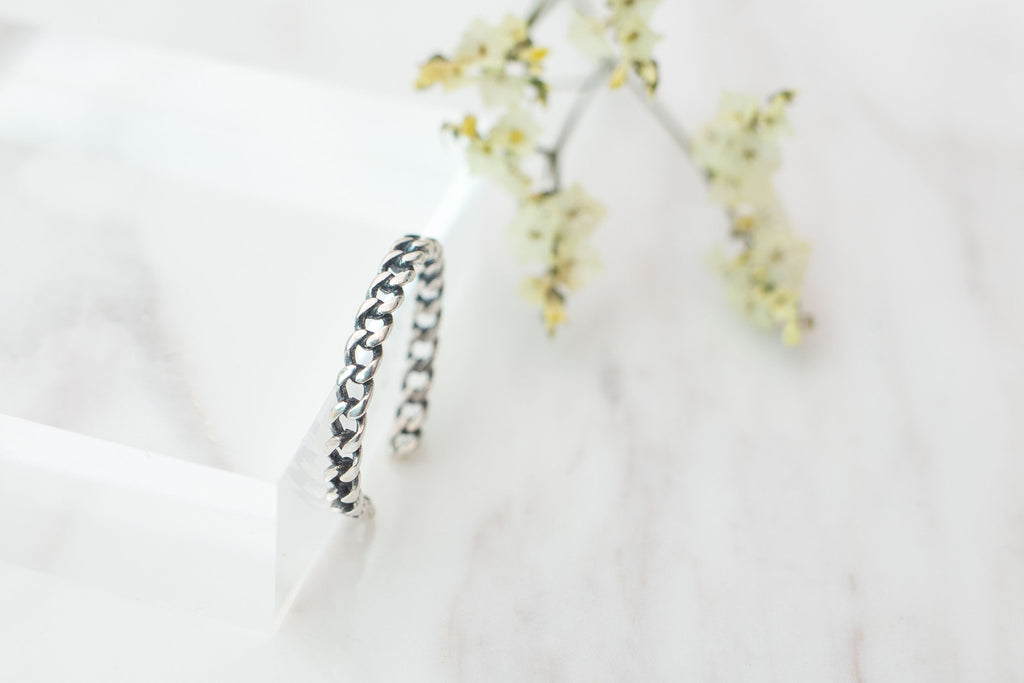 Vintage Silver Braids Ring (Free size) / RN8015