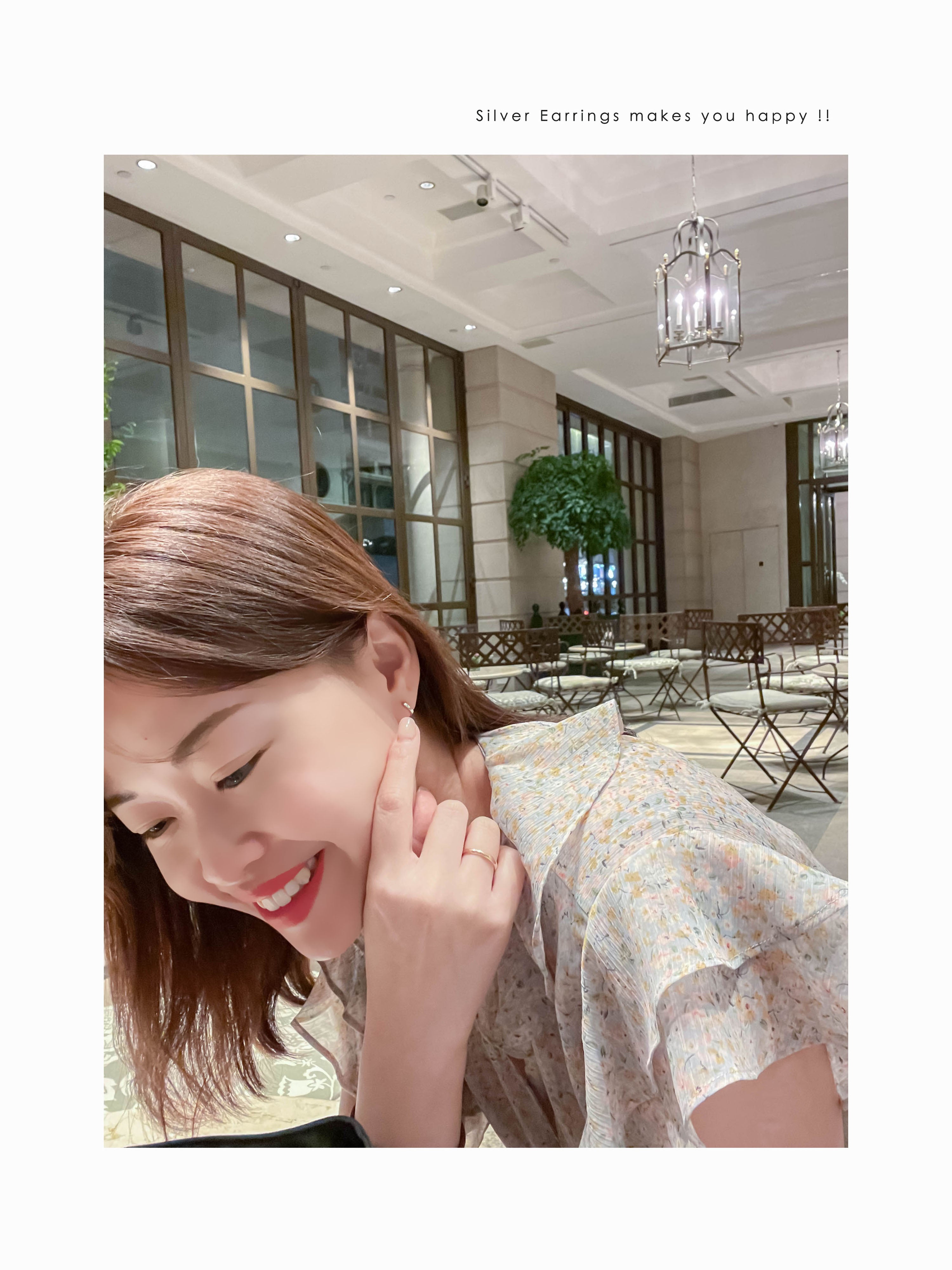 Silver Made, Small Ring Earrings/ ER8314