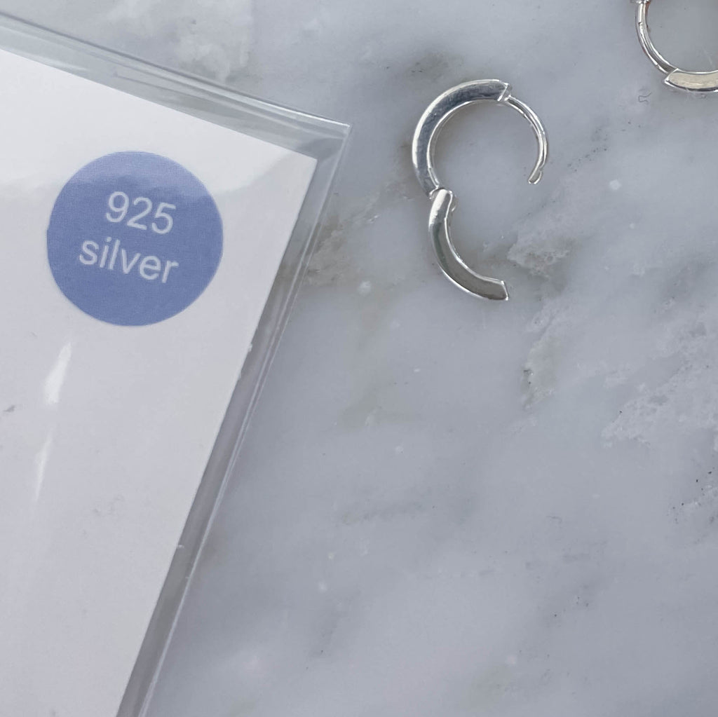 Silver Made, Small Ring Earrings/ ER8314