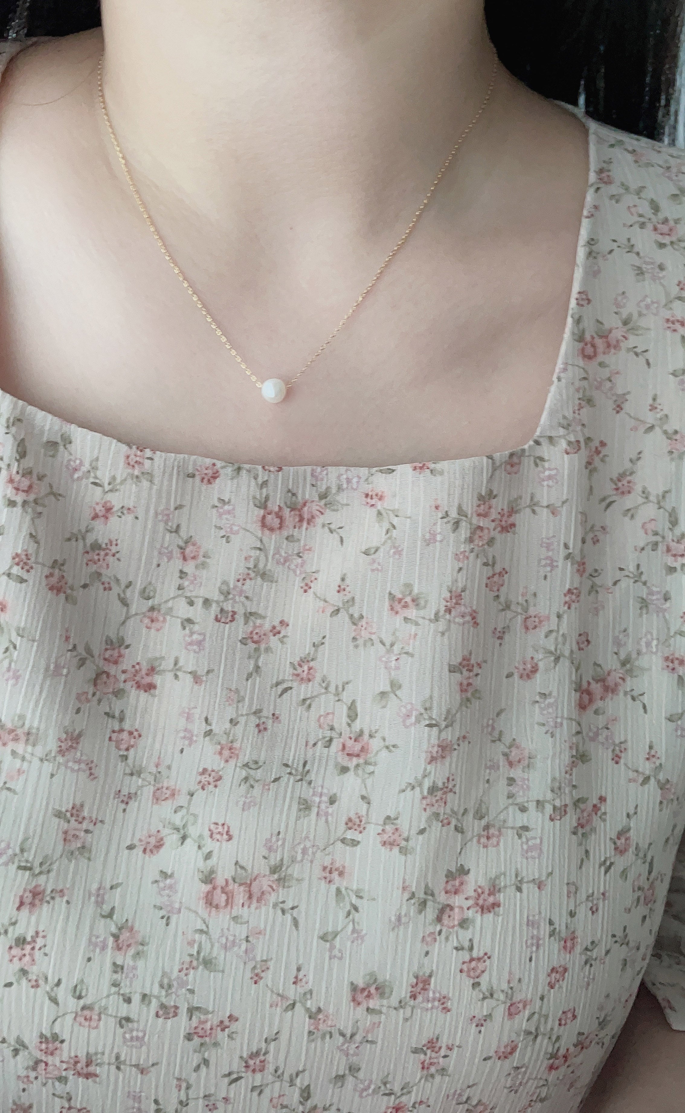 Silver made Real Pearl, Necklace/ NL8146 (silver sold out)