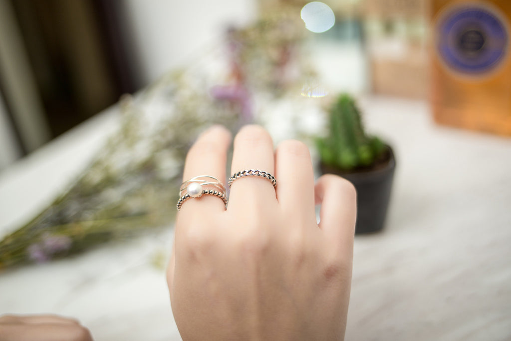 Vintage Silver Braids Ring (Free size) / RN8015