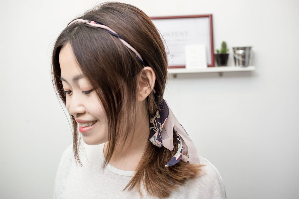 Hairband with ribbon / HA8038