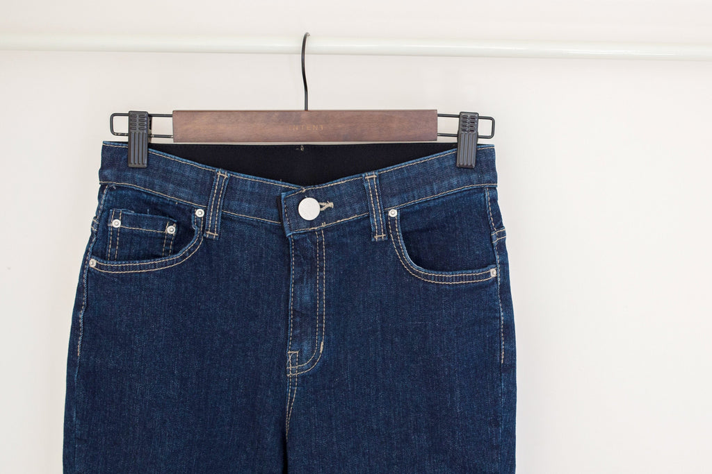Elastic folded end jeans/ PT8077