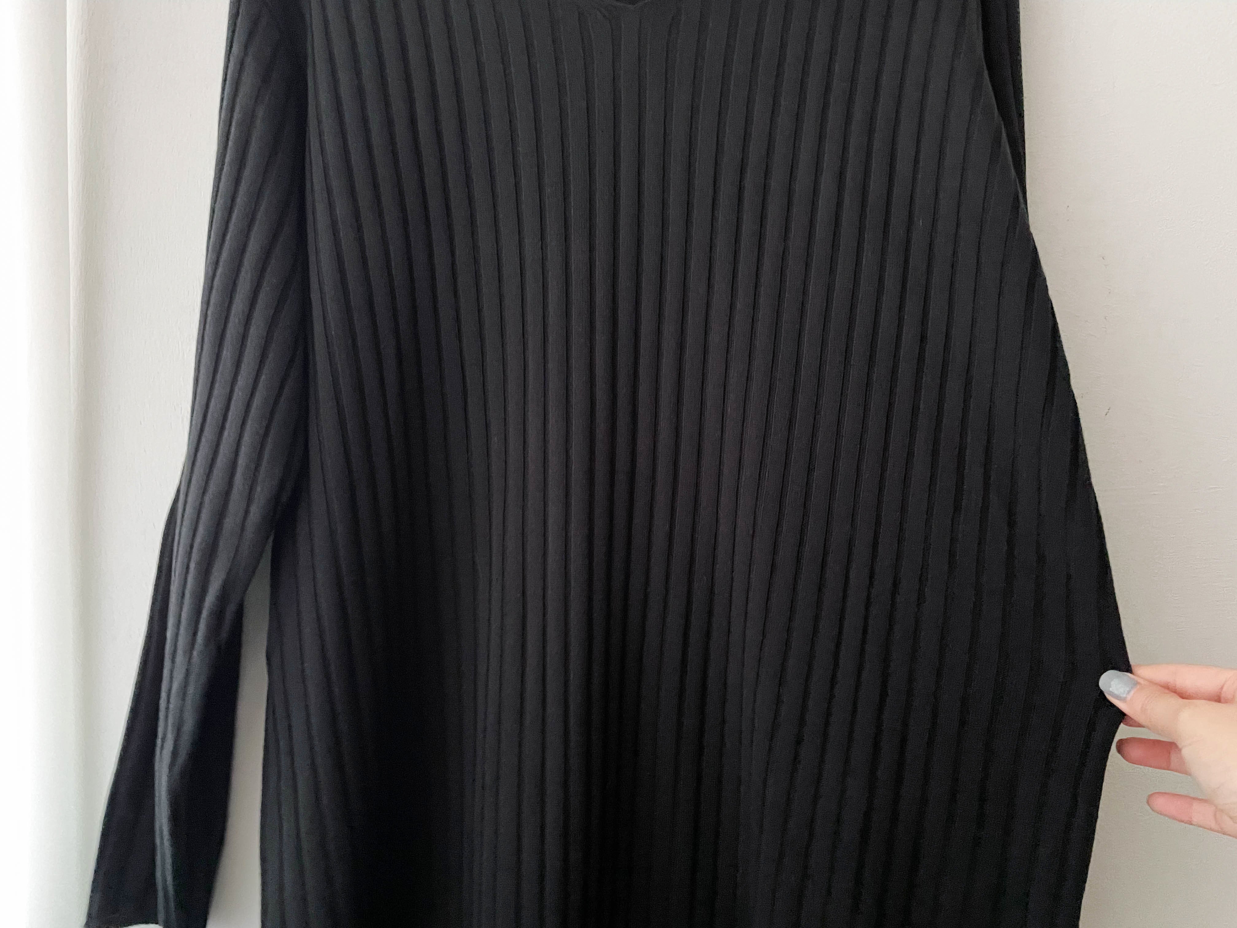 Anden 柔軟彈性寬鬆修腰直紋裙, Dress/ DS8935