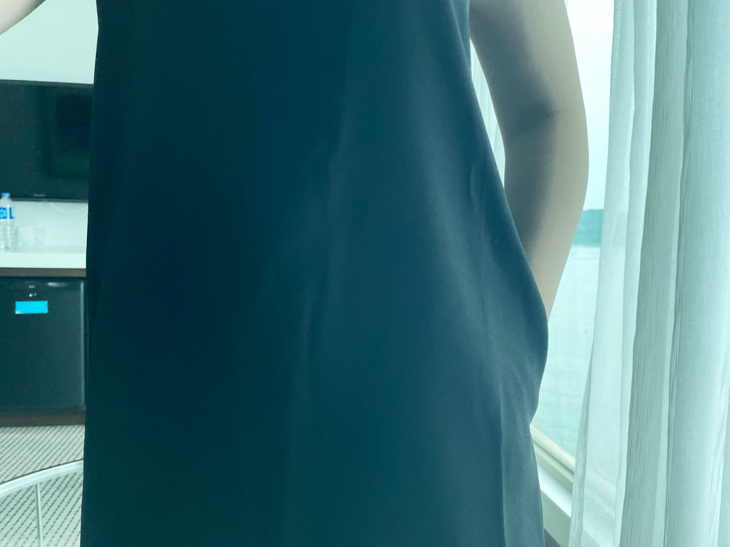 Classic Halter 雙色顯瘦入膊隱形口袋, Dress/ DS9105