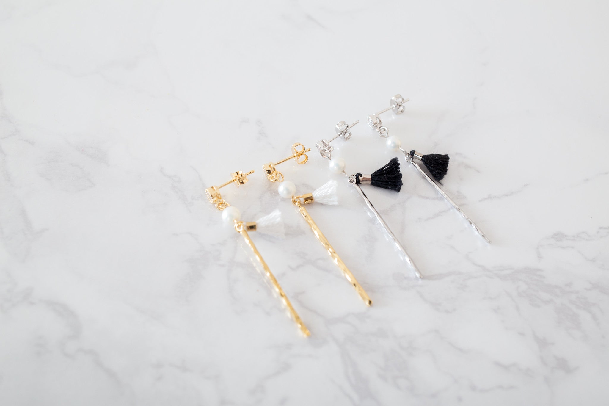 Long Bar & Tassels Earrings/ ER8156