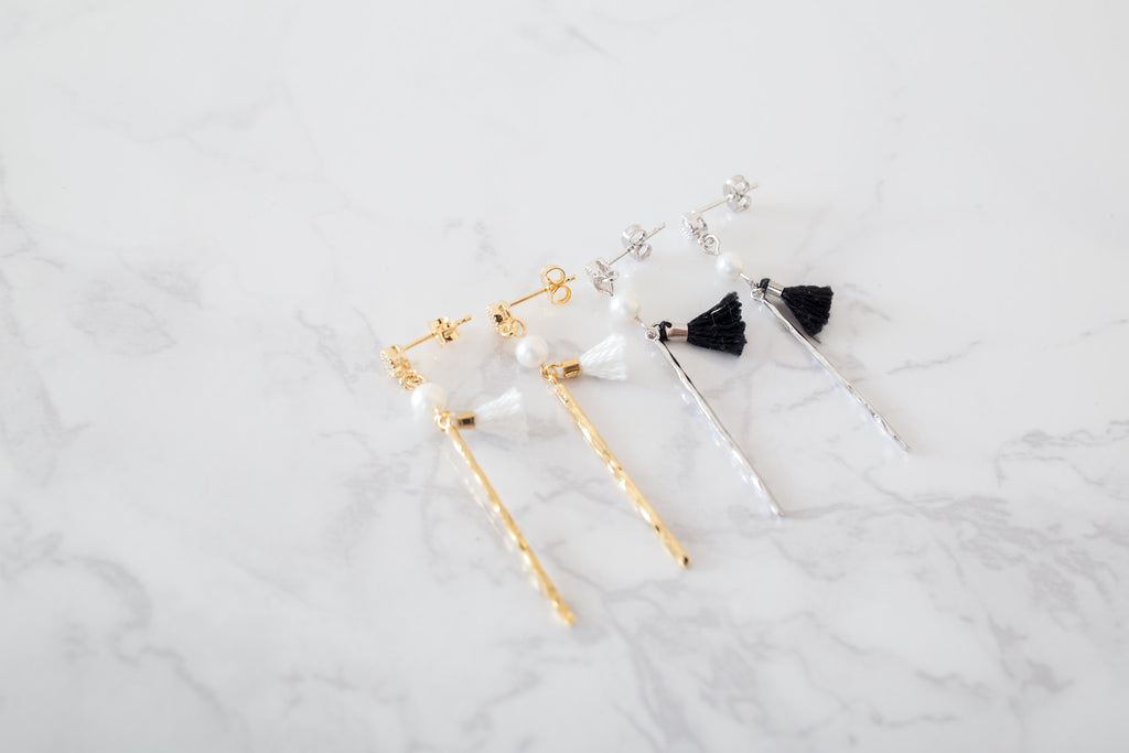 Long Bar & Tassels Earrings/ ER8156