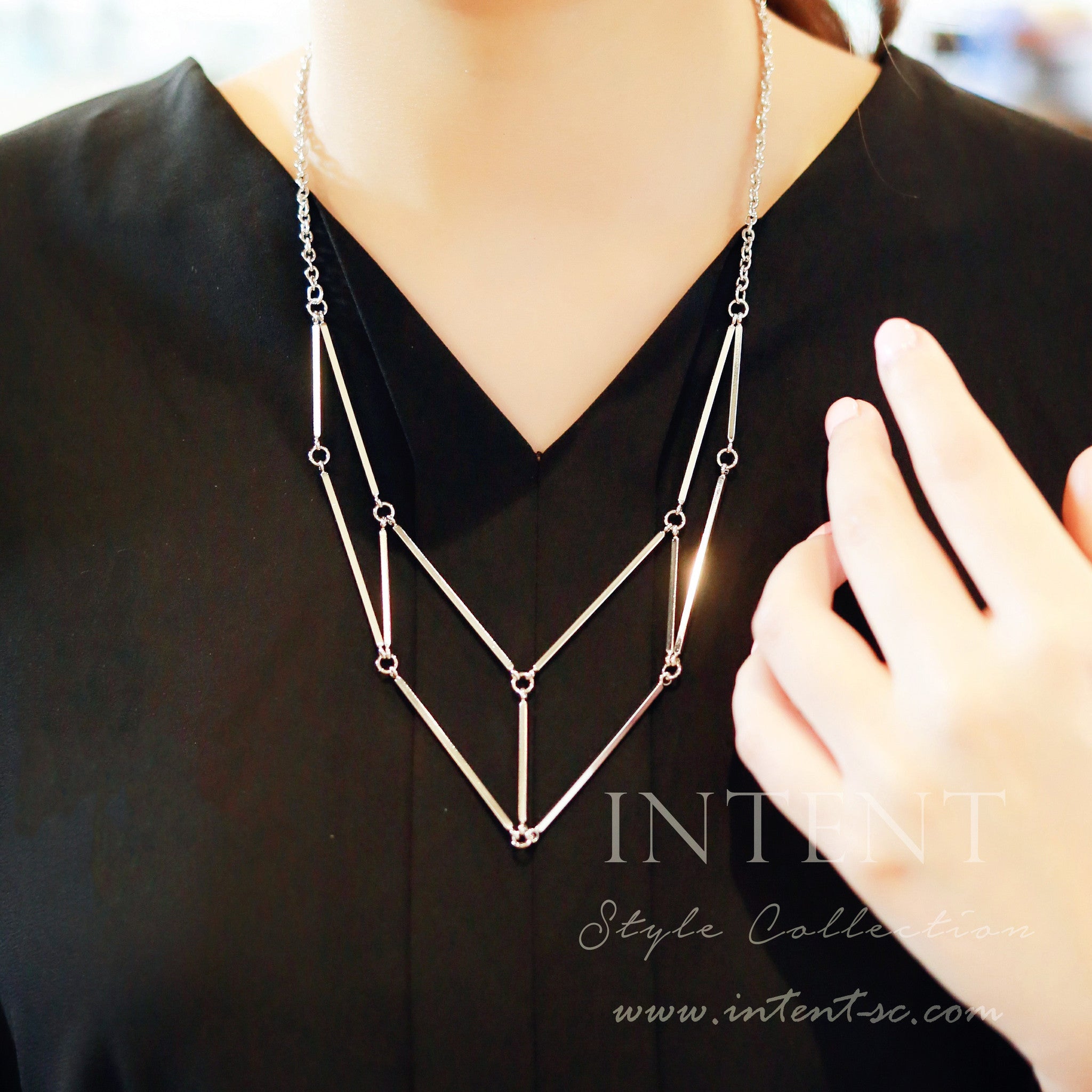 Silver Plate Necklace / NL8059