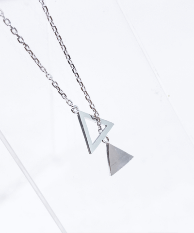 Crystal Drop Glitter Bar Necklace / NL8017