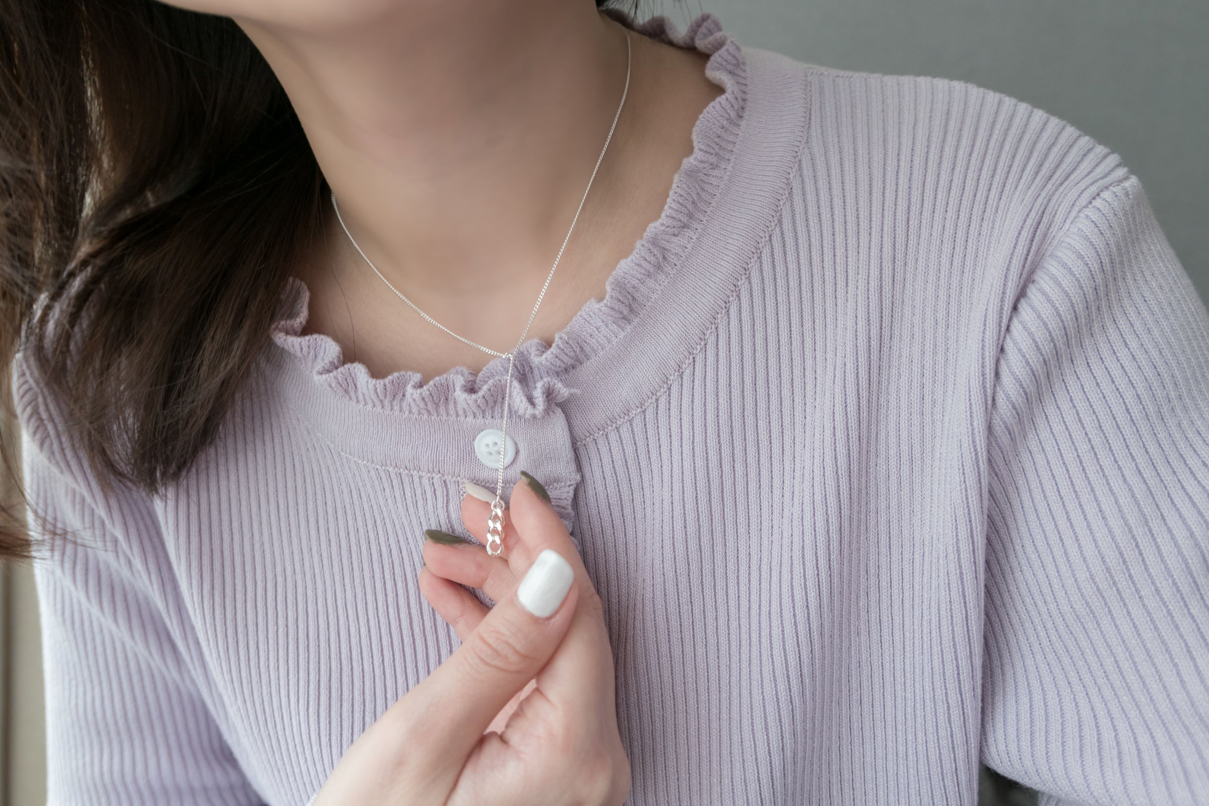 (925 silver made) luxury slide, necklace/ NL8140