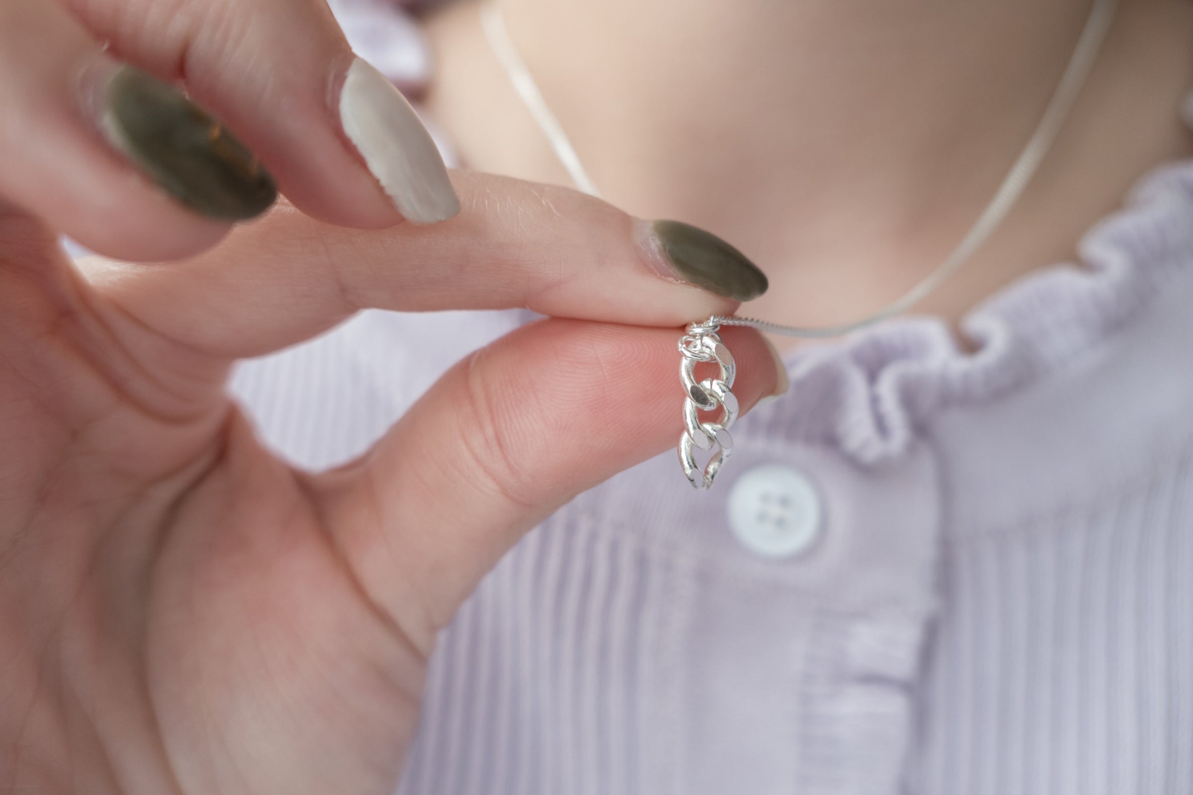 (925 silver made) luxury slide, necklace/ NL8140