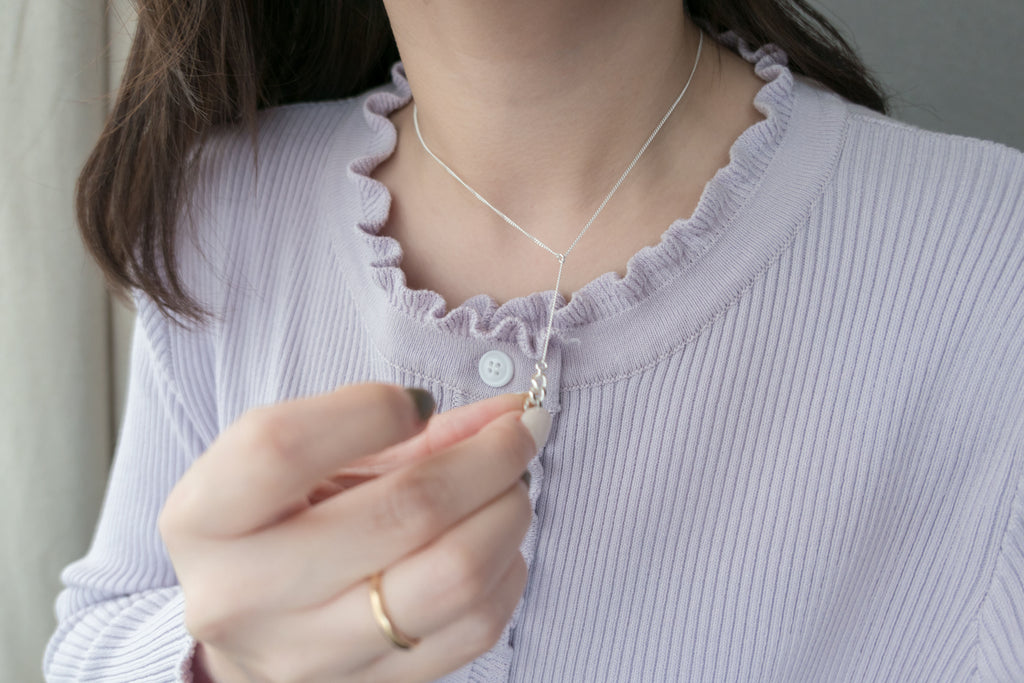(925 silver made) luxury slide, necklace/ NL8140