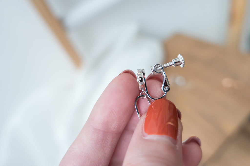 925 Crystal Oval Drop, Earrings (posts/ clips) /ER8292