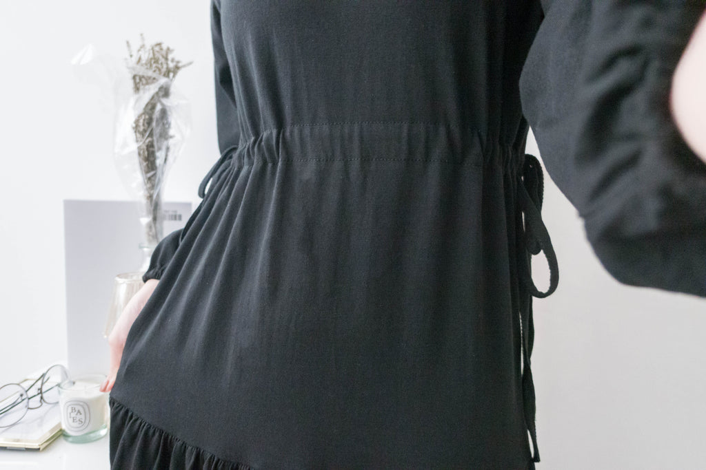 Daily Luv 隨性舒適彈性棉質層次連身裙, Dress/ DS8921