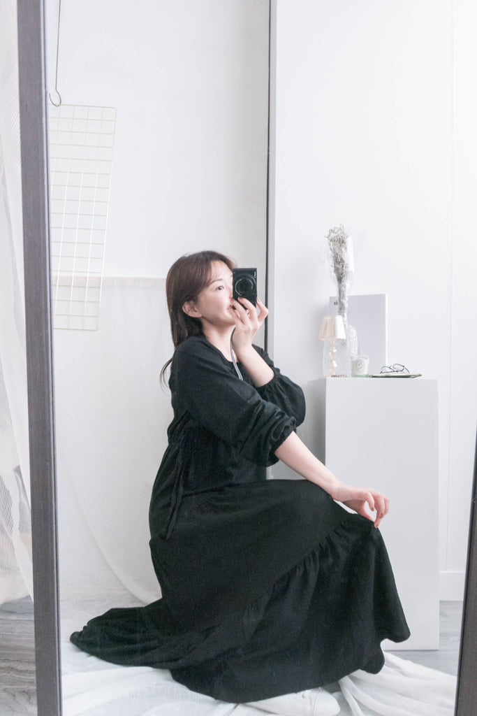 Daily Luv 隨性舒適彈性棉質層次連身裙, Dress/ DS8921
