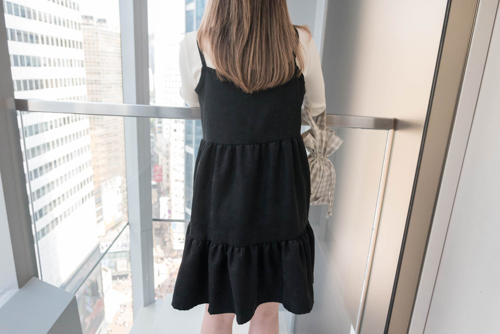 Layers 微甜三層顯瘦傘擺吊帶裙, Dress/ DS8913