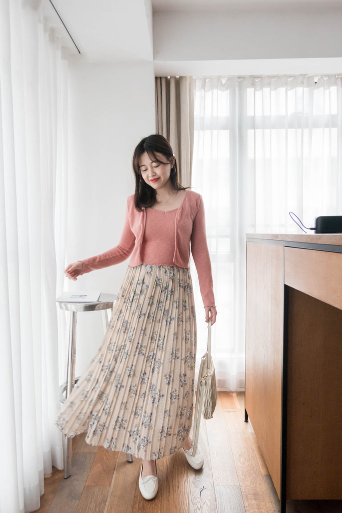 Thousand Nights 一千零一夜花束百褶長裙, Dress/ SK8548