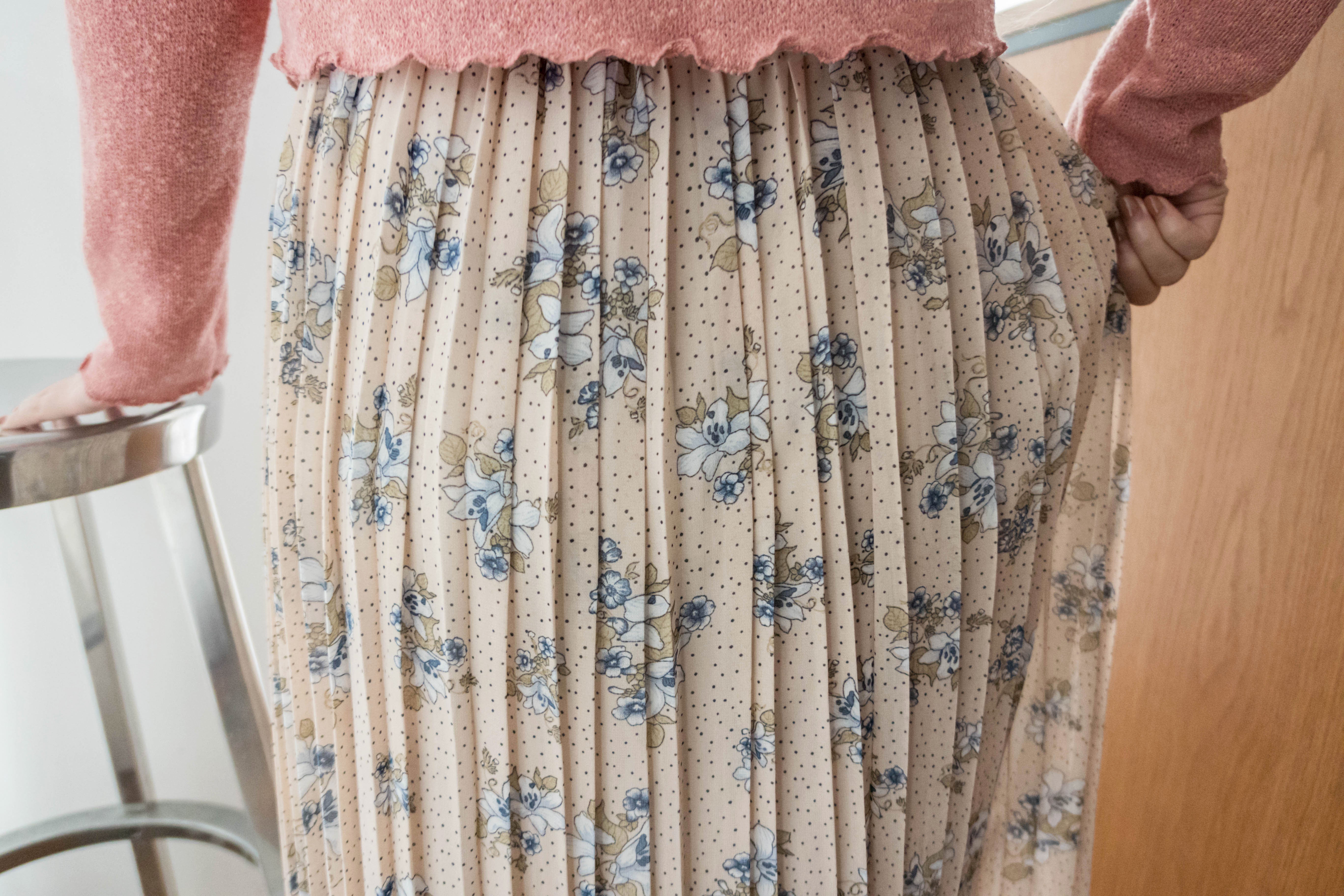 Thousand Nights 一千零一夜花束百褶長裙, Dress/ SK8548