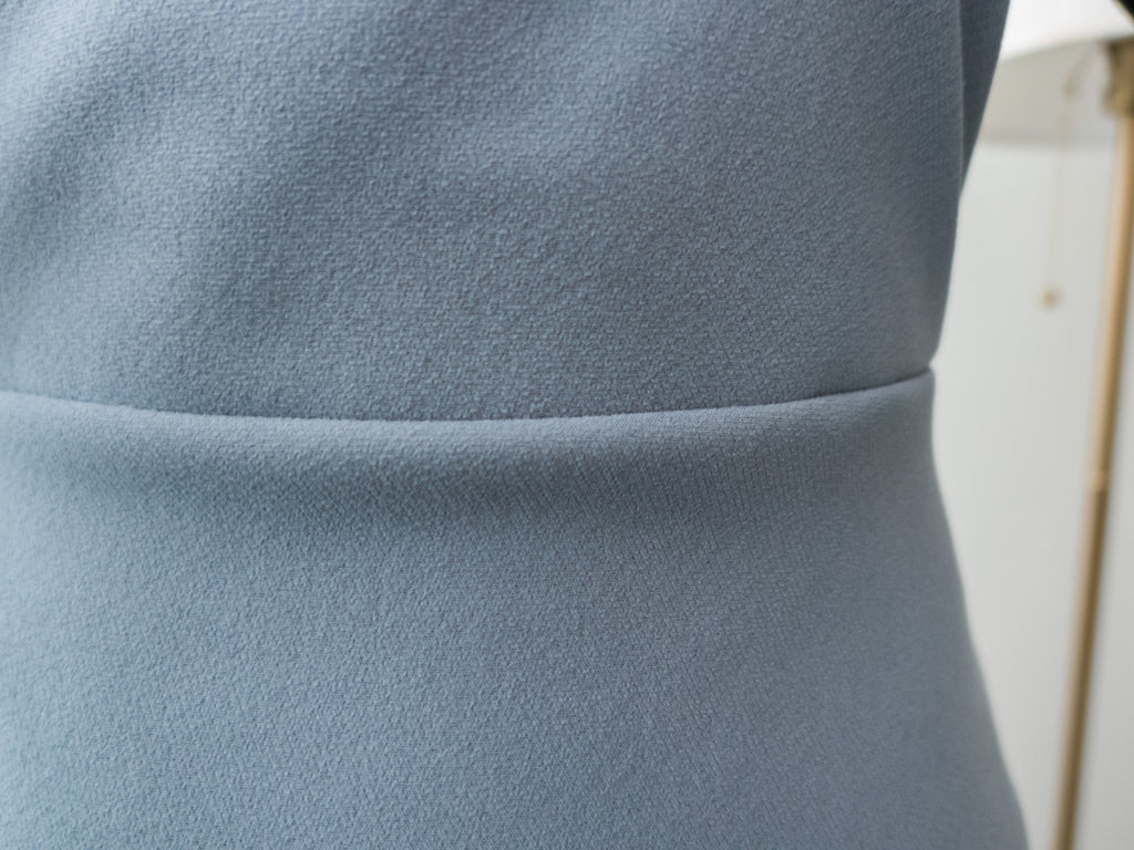 Greyish Blue V領修身灰藍吊帶裙, Dress/ DS8948