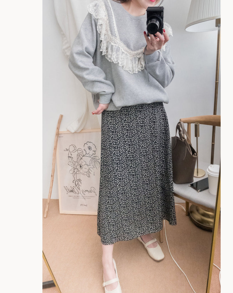 Victoria 淺灰維多利亞流星紗層衛衣, Hoodie/ TP8708