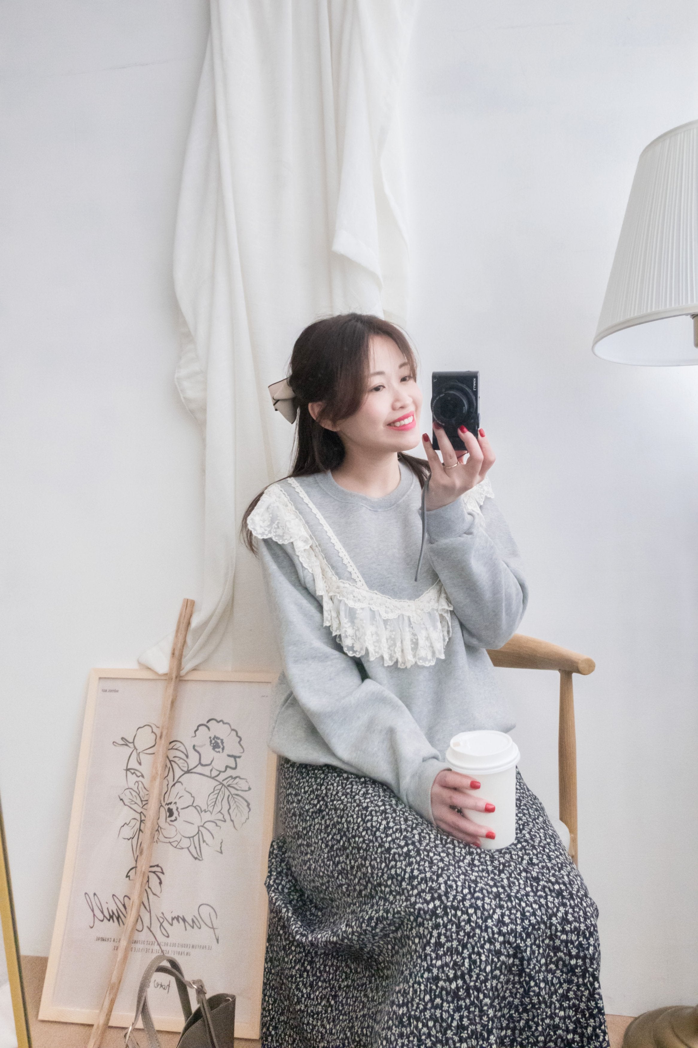 Victoria 淺灰維多利亞流星紗層衛衣, Hoodie/ TP8708