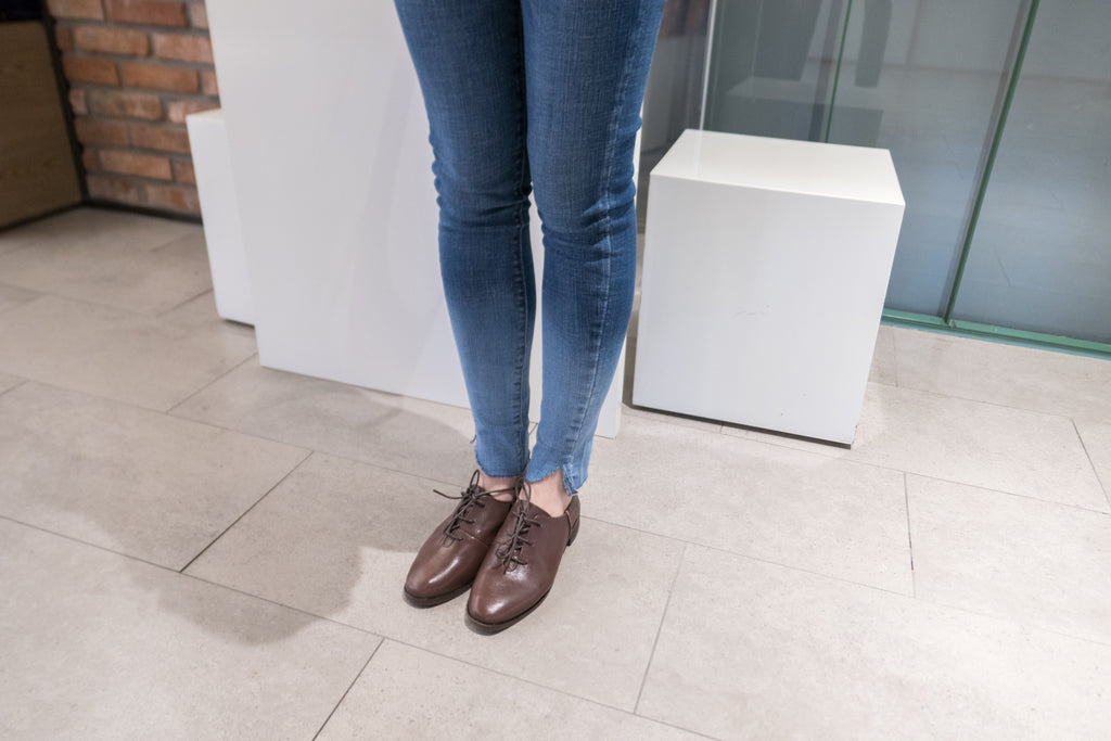 leather oxford 啡色牛皮經典牛津鞋, Shoes/ SH8053
