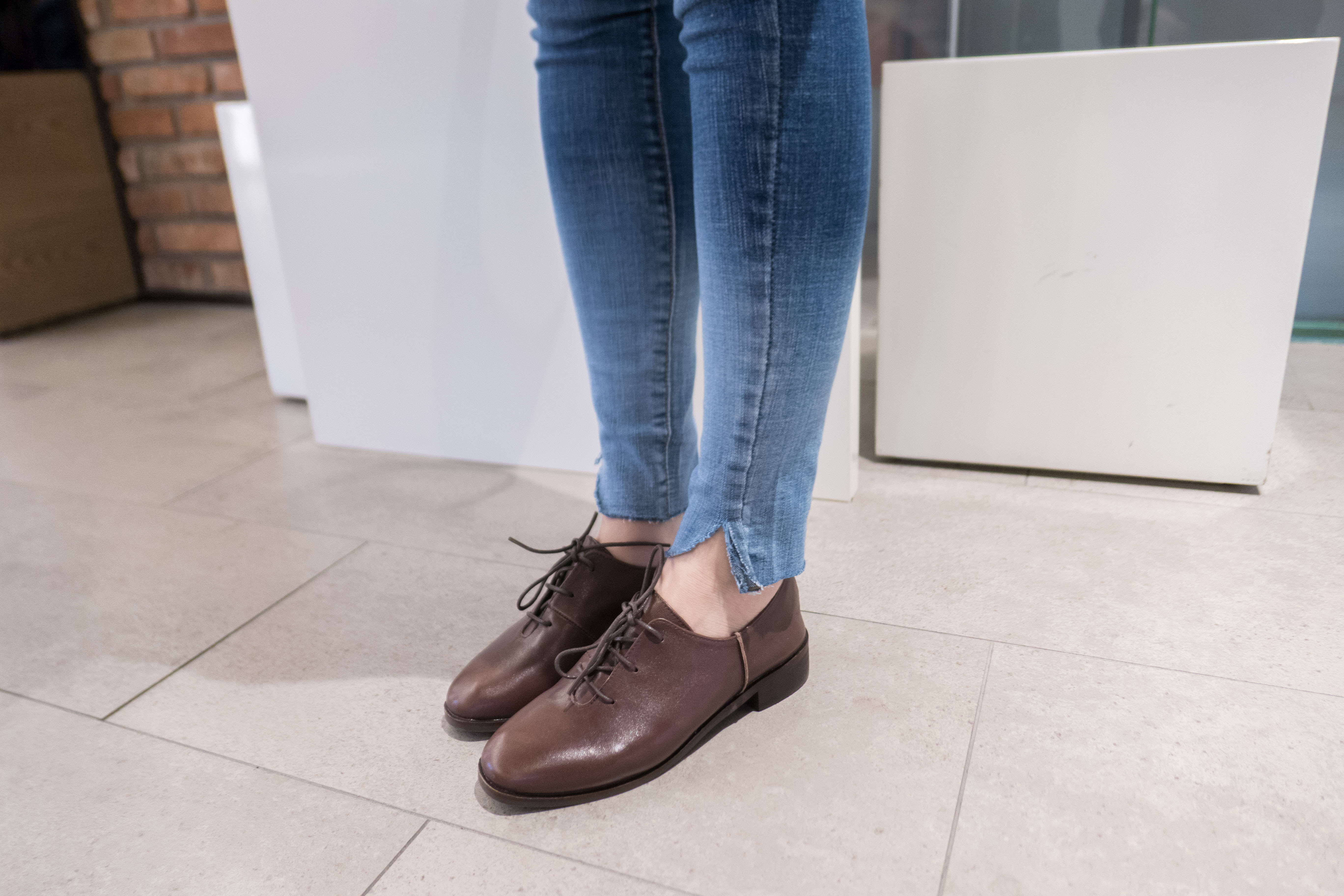 leather oxford 啡色牛皮經典牛津鞋, Shoes/ SH8053