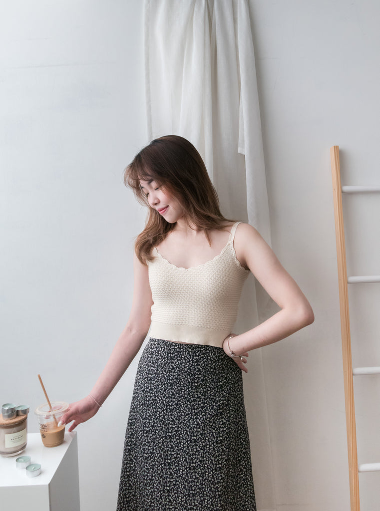 Embroidery 細緻織紋包鬼祟肉吊帶背心, Vest/ TP8754 (plum sold out)