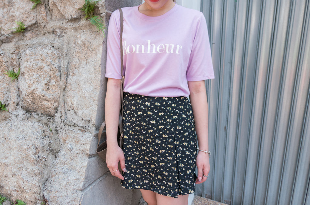 Sea Flower 水彩小碎花車褶顯瘦散形裙褲, Skirt Pants/ SK8596 (white sold out)