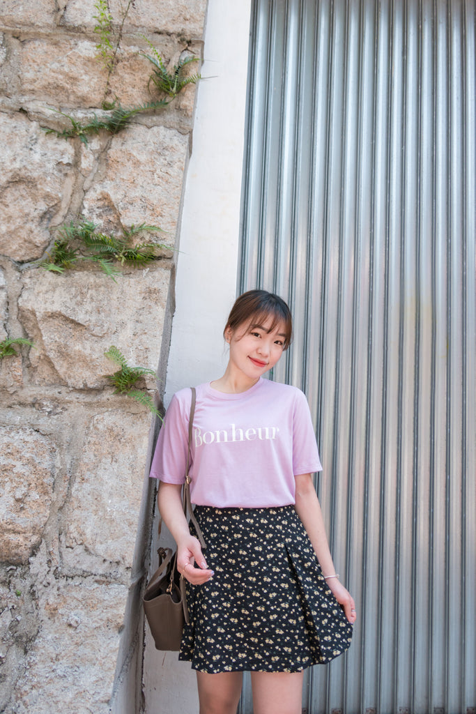 Sea Flower 水彩小碎花車褶顯瘦散形裙褲, Skirt Pants/ SK8596 (white sold out)