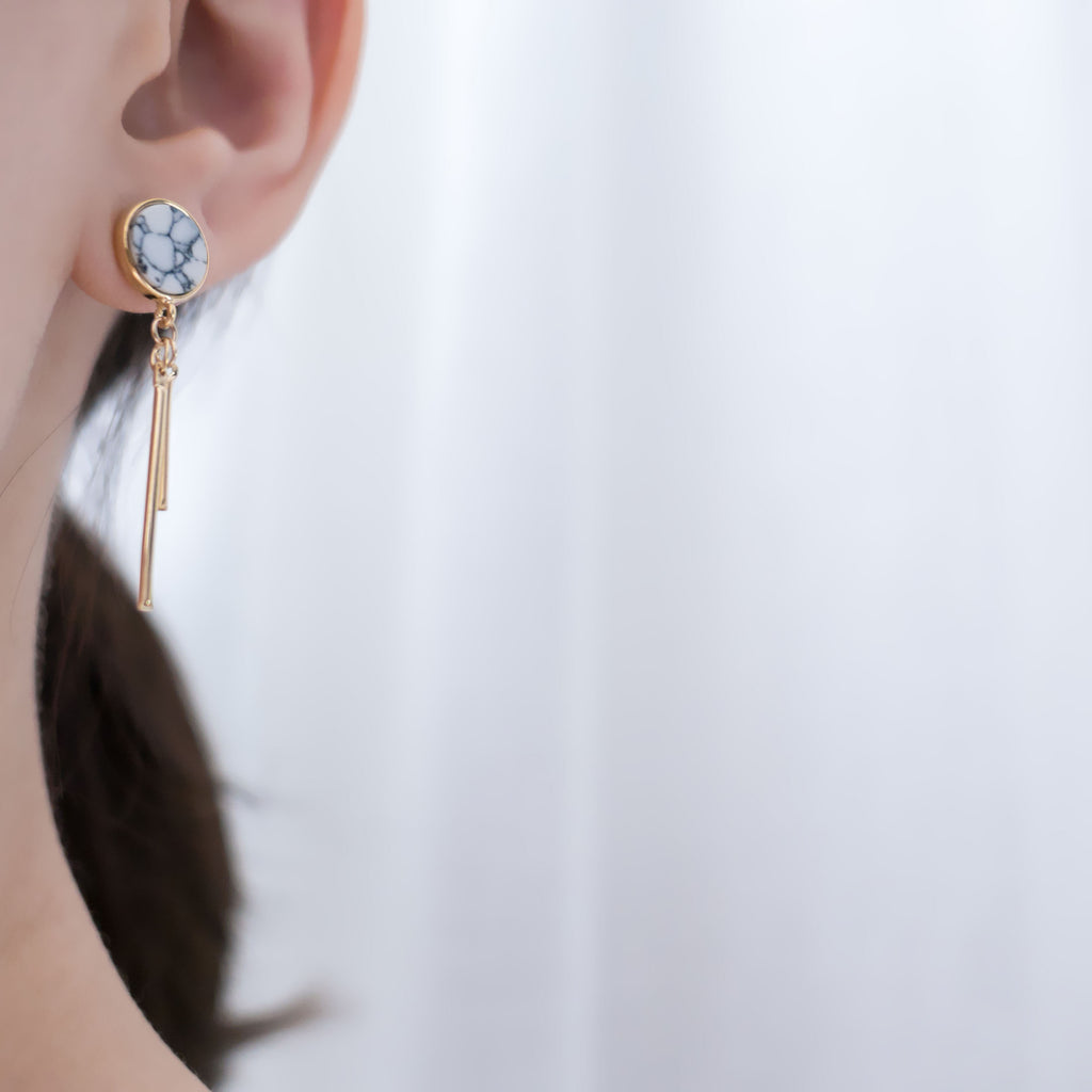 Marble Drop Bar, Earrings/ ER8252