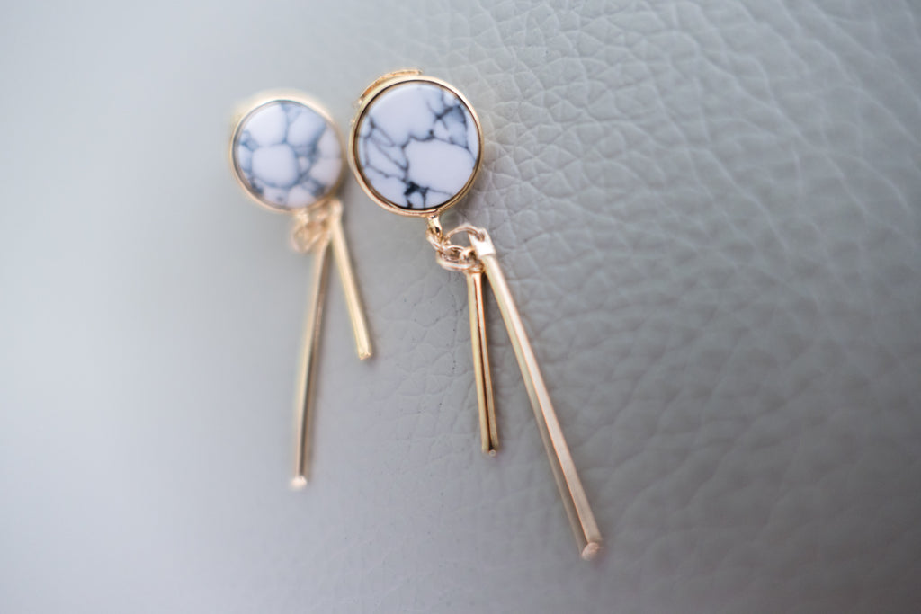 Marble Drop Bar, Earrings/ ER8252