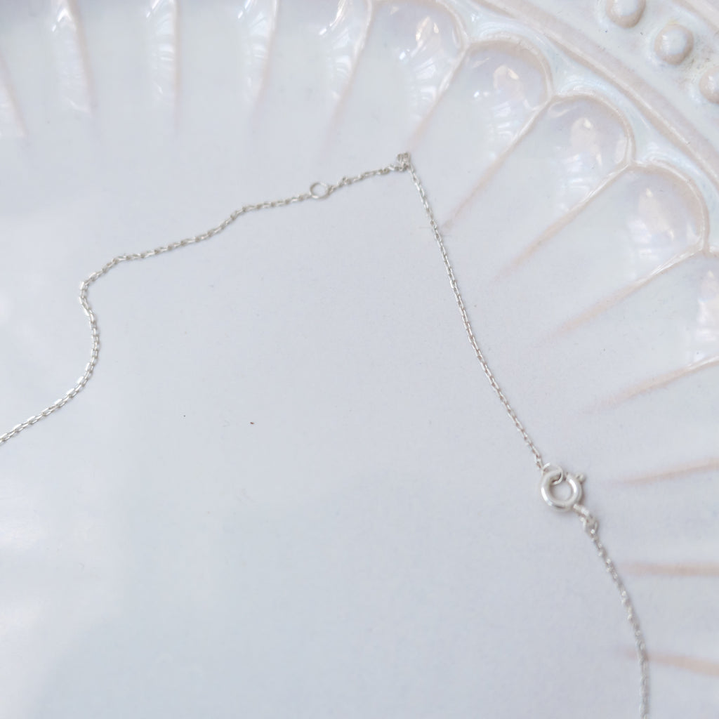 Natural Quartz, Silver Necklace/ NL8118