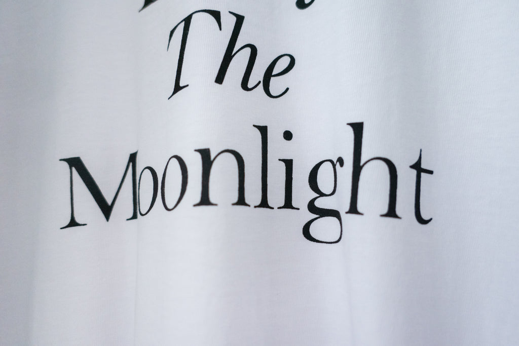 Moon Bathing 浪漫詩句文字,Tee/ TP8776 (honeydew sold out)