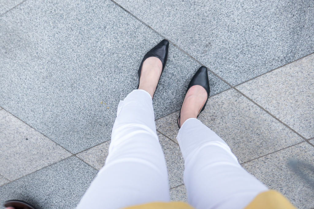 Flare Elastic 全條彈性百搭貼身小直腳, Pants/ PT8220 (WHITE S)