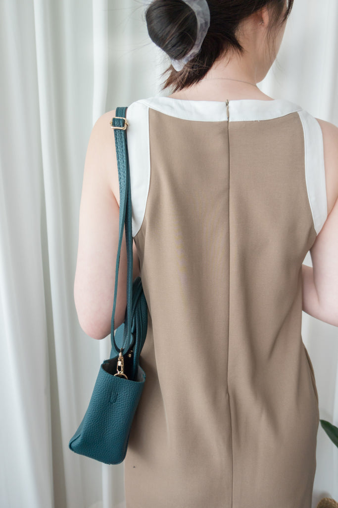 Classic Halter 雙色顯瘦入膊隱形口袋, Dress/ DS9105