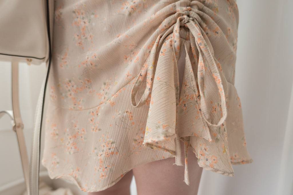 Bouquet 優雅杏果花束修身束裙擺連身裙, Dress/ DS9108
