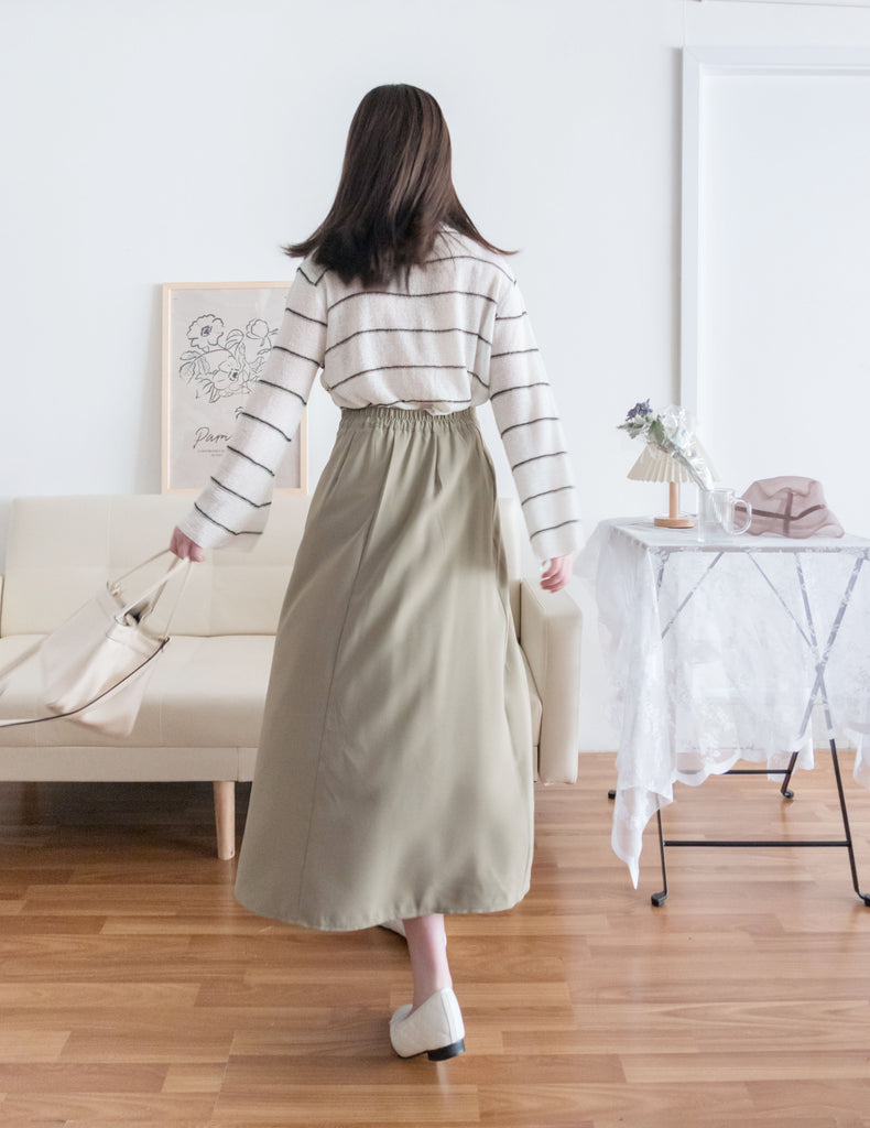 Gold Stripe 混金線條紋闊袖蝴蝶線衫, Knit Top / TP8798