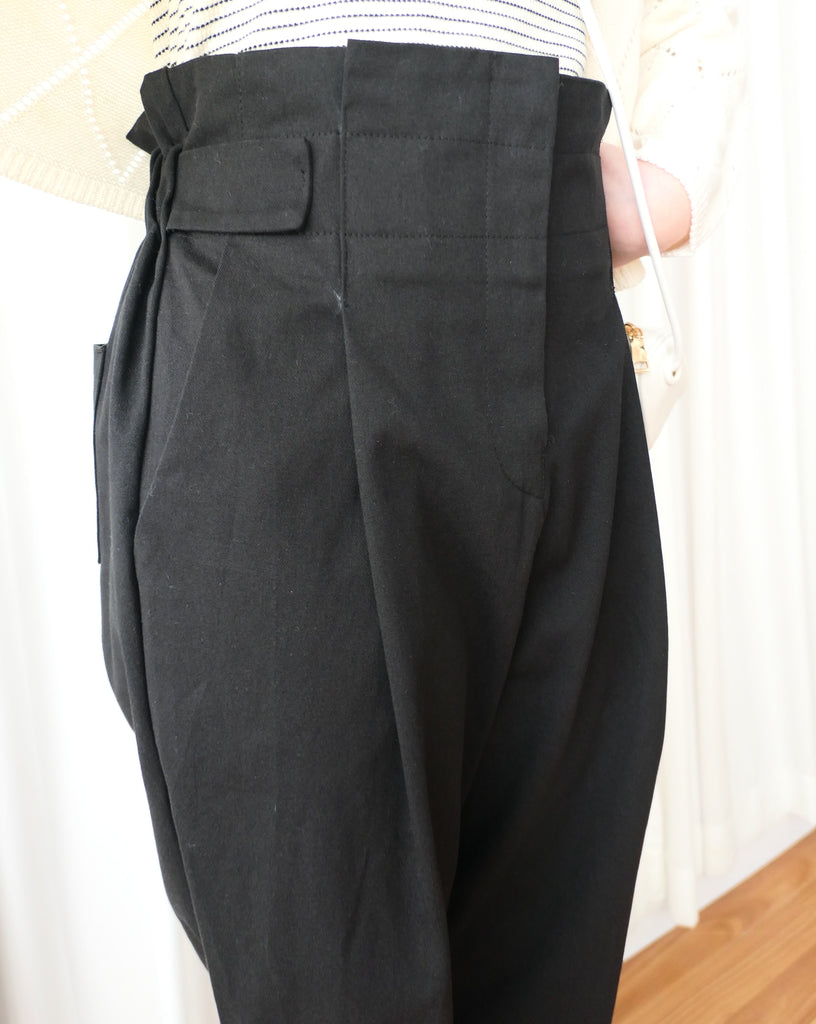 High Waist 設計感腰身高腰顯瘦闊鬆, Pants/ PT8354 (palevioletred soldout)