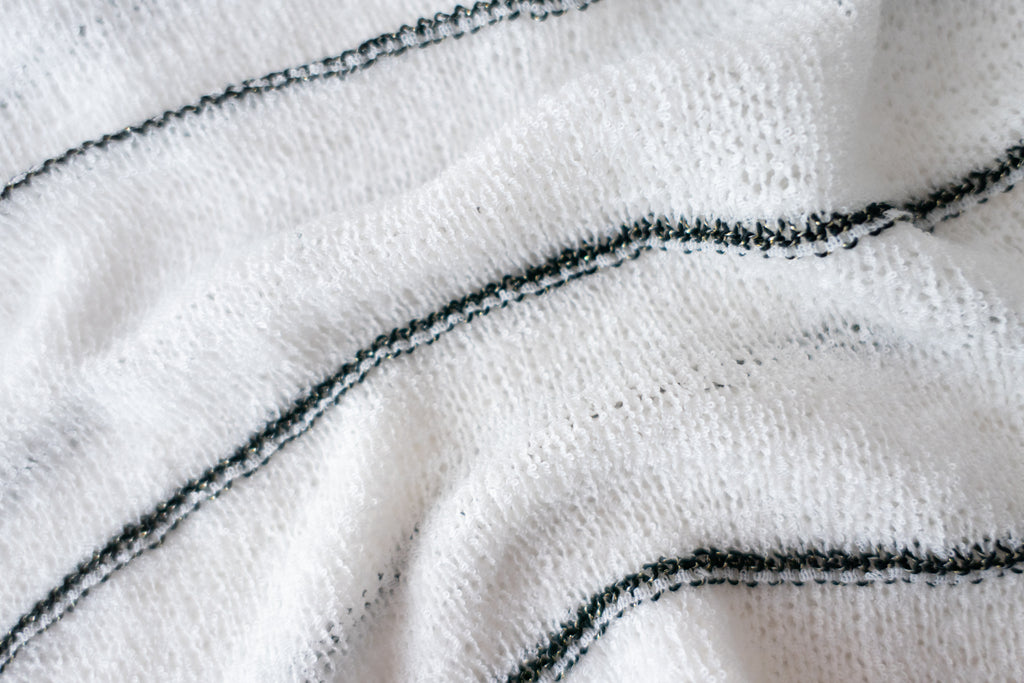 Gold Stripe 混金線條紋闊袖蝴蝶線衫, Knit Top / TP8798