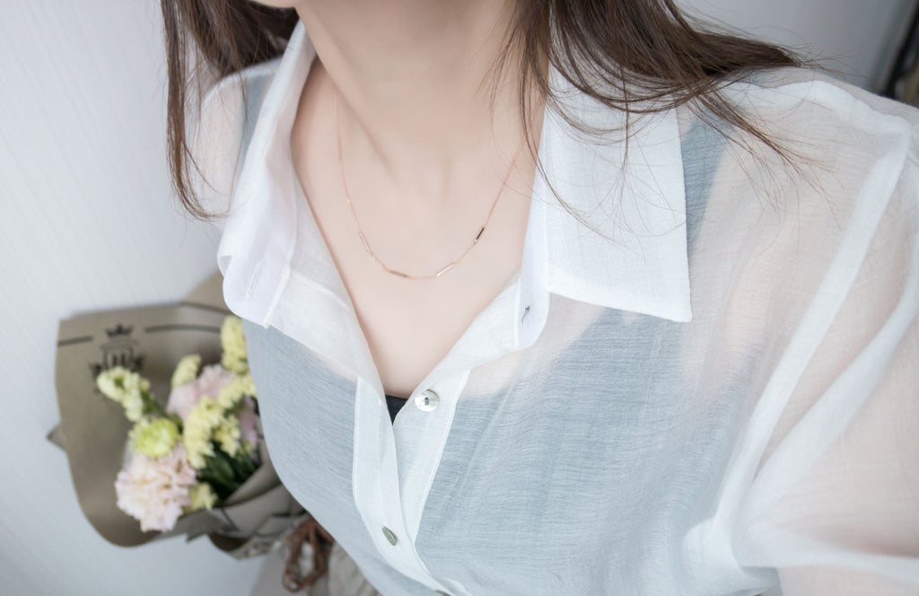s925 Silver Bar, Necklace/ NL8101