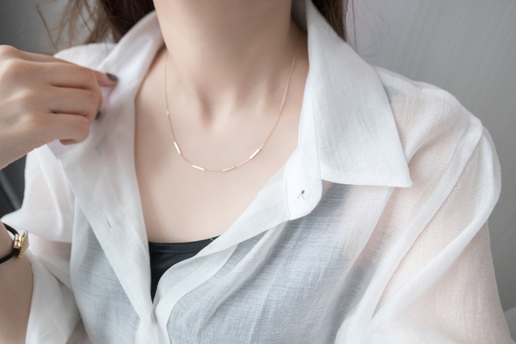 s925 Silver Bar, Necklace/ NL8101