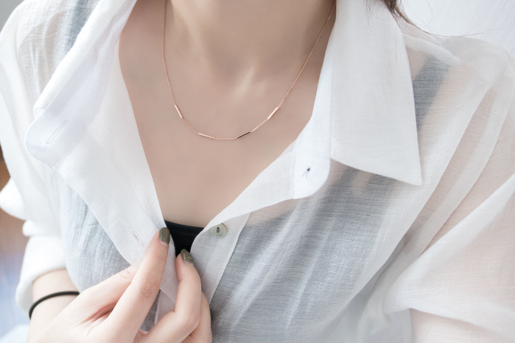 s925 Silver Bar, Necklace/ NL8101