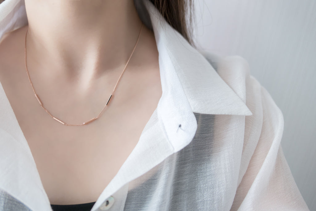 s925 Silver Bar, Necklace/ NL8101