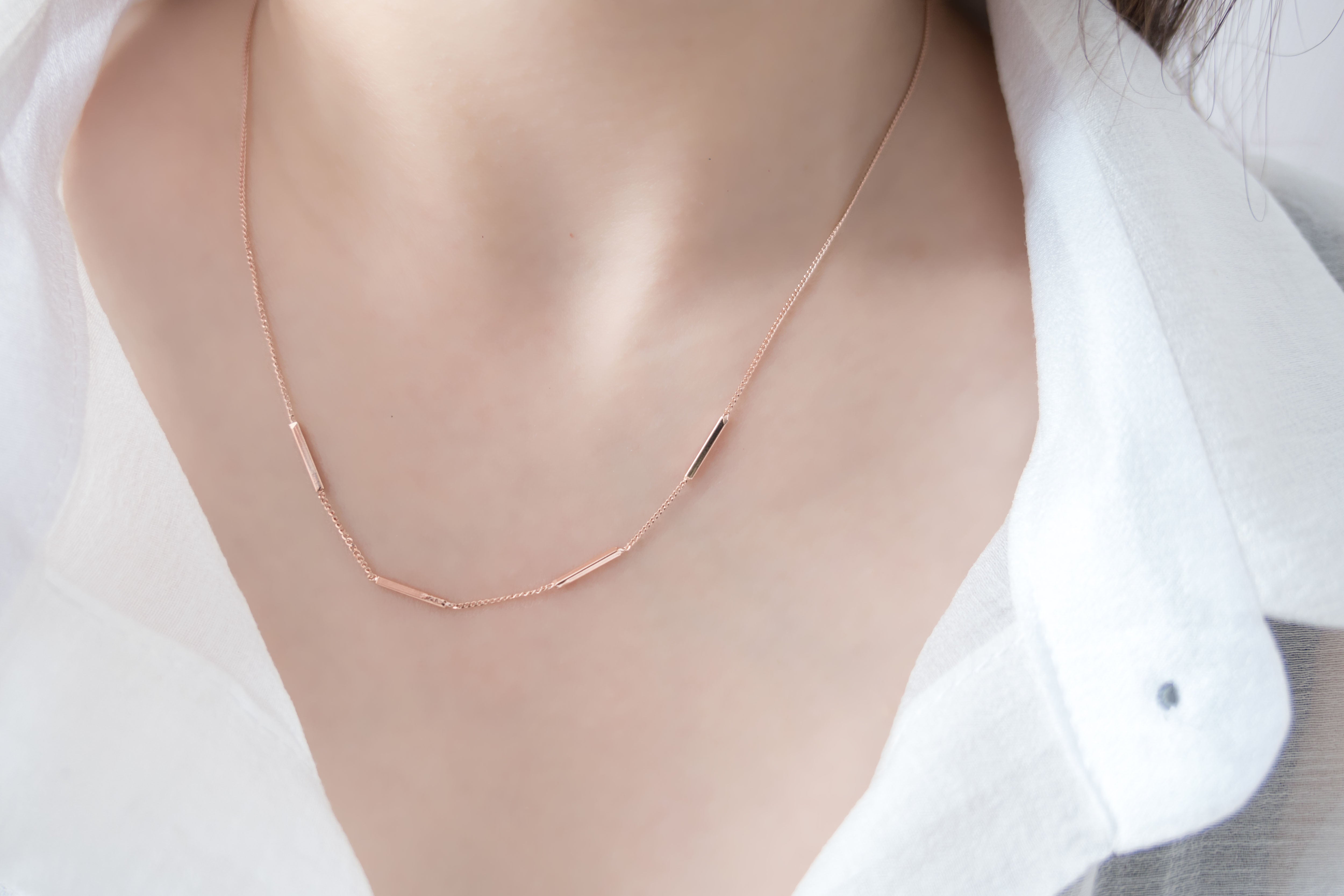 s925 Silver Bar, Necklace/ NL8101