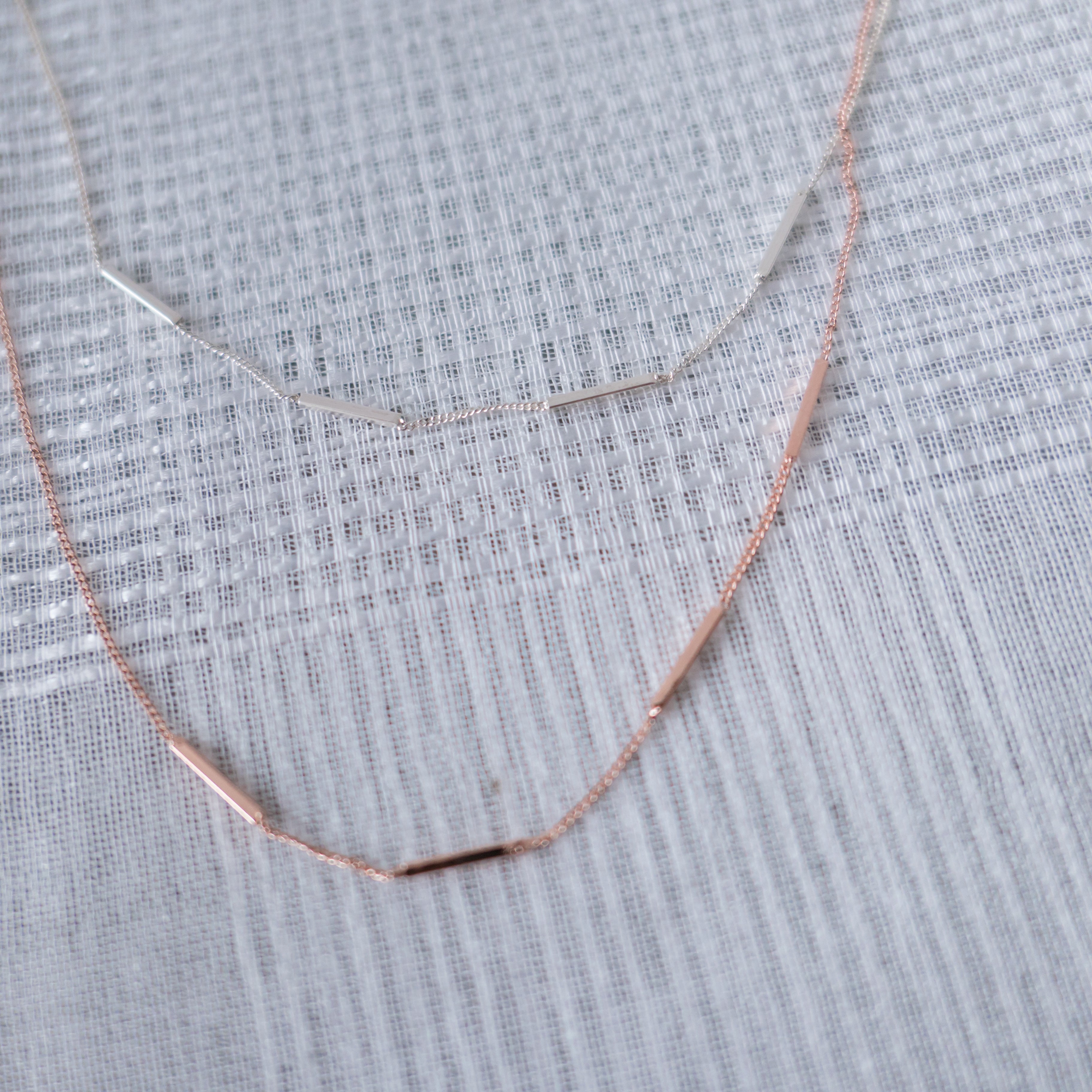 s925 Silver Bar, Necklace/ NL8101