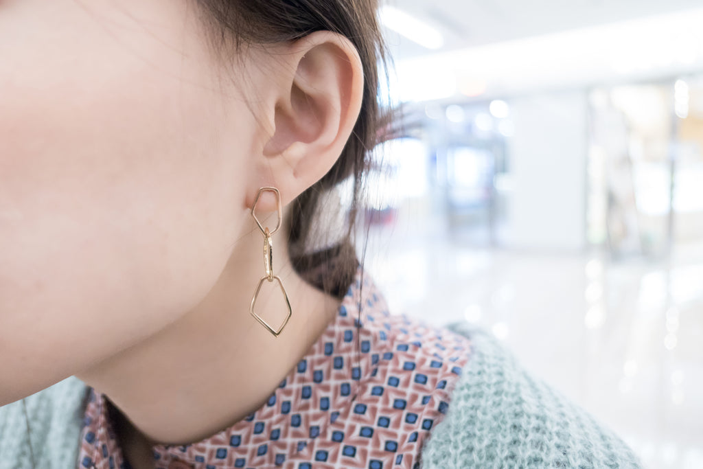 Silver made, loops earrings/ ER8276